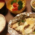 鮭のとろろチーズホイル焼き