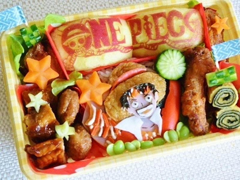 Onepieceワンピースルフィキャラ弁 リンゴカット By よっちママさん レシピブログ 料理ブログのレシピ満載