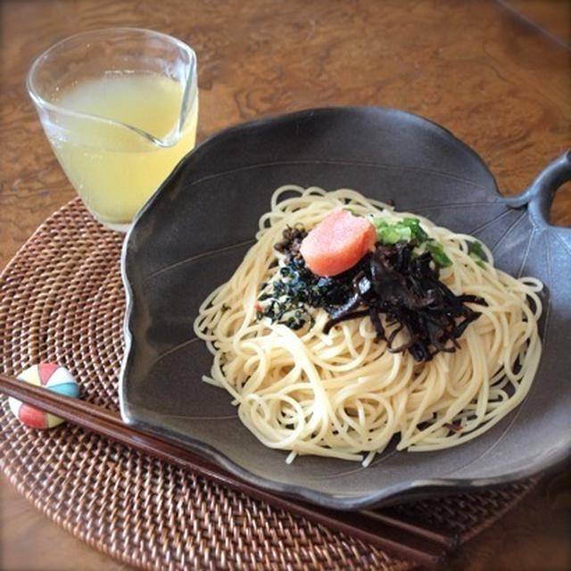 《レシピ》冷え冷え昆布茶でお茶漬けスパゲティー