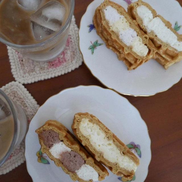 moelleuxのワッフル#今日のおやつはこれ