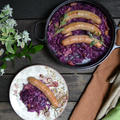 Red Cabbage and Sausages 紫キャベツとソーセージ