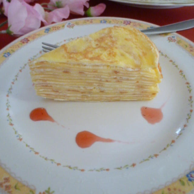 チーズクリーム入りミルクレープ♪