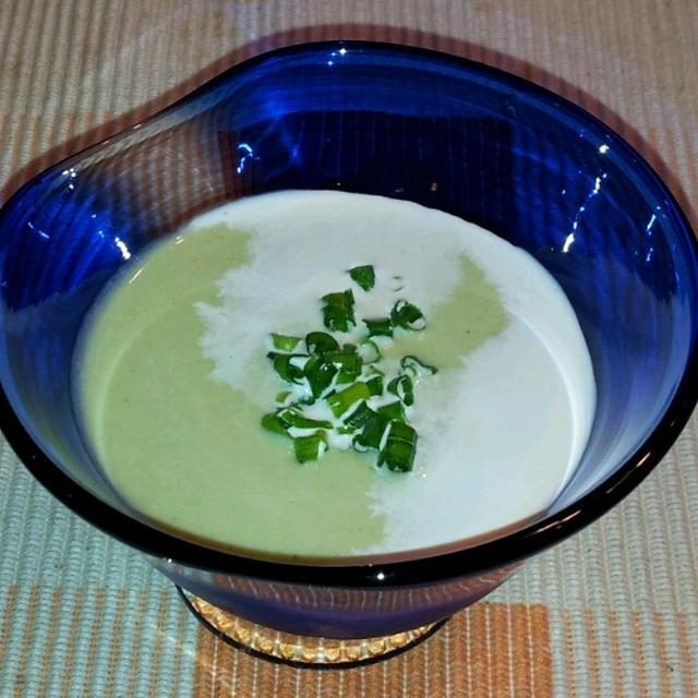 冷たいスープを一口