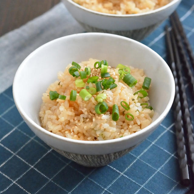 スープ飯。【袋麺粉末×米・具なし味付きごはん】