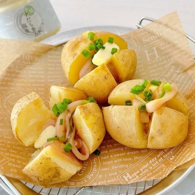 すだち香る塩辛。 と ラクチン♪ランチ。