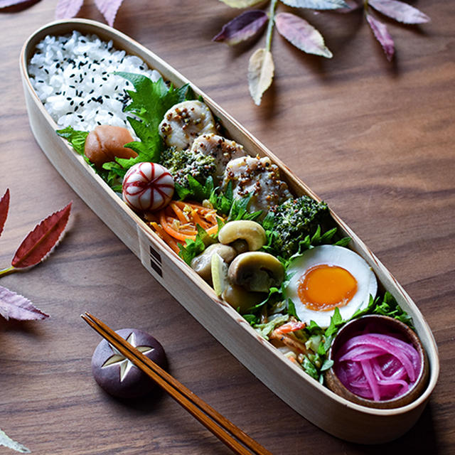 12/10 鶏のマスタードマヨ炒め弁当と昨日の作り置き♪