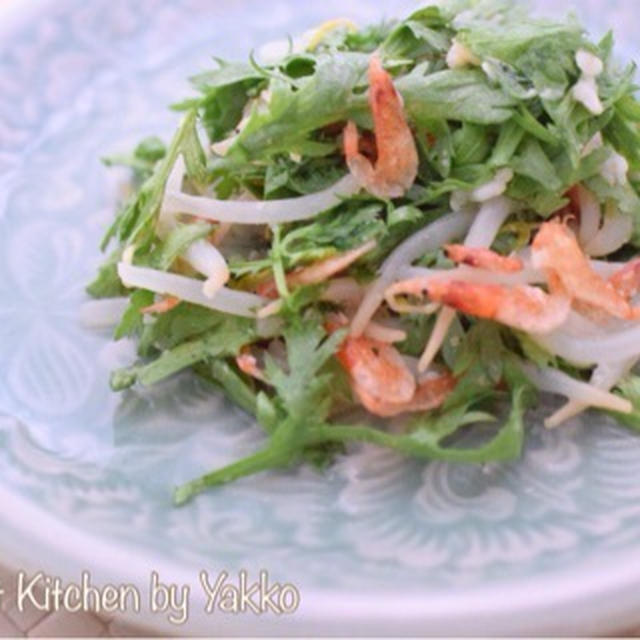 【簡単レシピ】春菊のごまサラダ