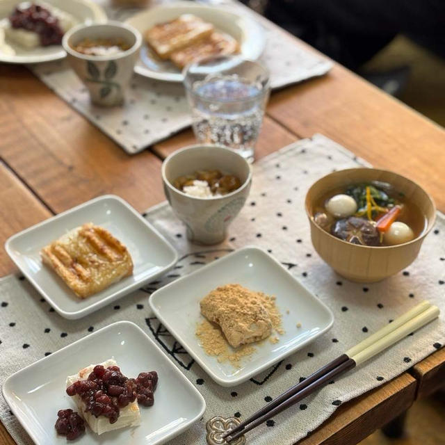 贅沢の極み！元旦に4種類の餅を食べ比べ・神タッパー