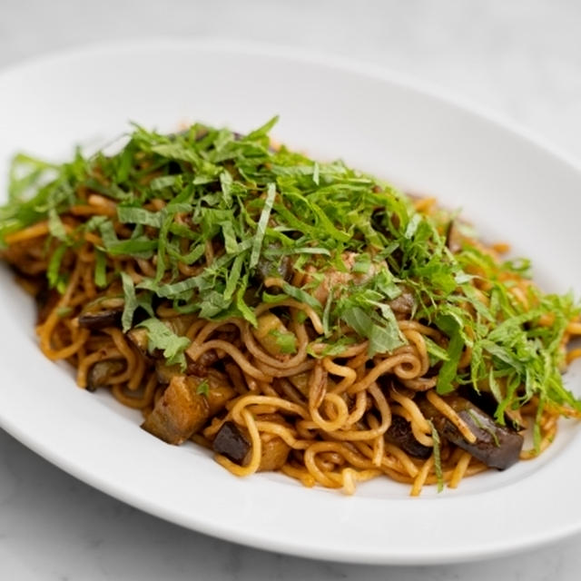 茄子と大葉の焼きそばのレシピ