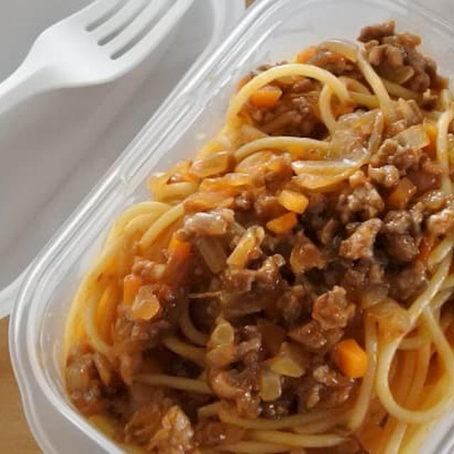 【自分弁当】40代主婦の映えない弁当〈パスタ編〉|炊飯器のスイッチ入れ忘れた日のお弁当