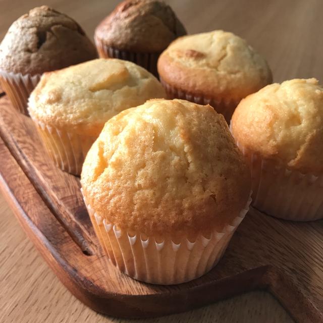 生クリームでマフィン、ブッシュドノエル、