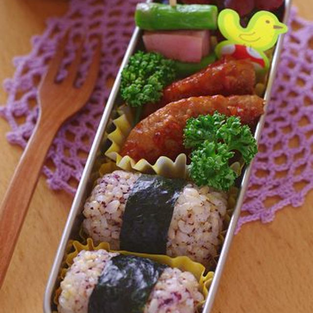 ケチャップハンバーグのお弁当