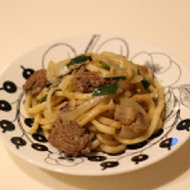 ソースで簡単焼きうどん