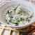 大根菜とじゃこのご飯