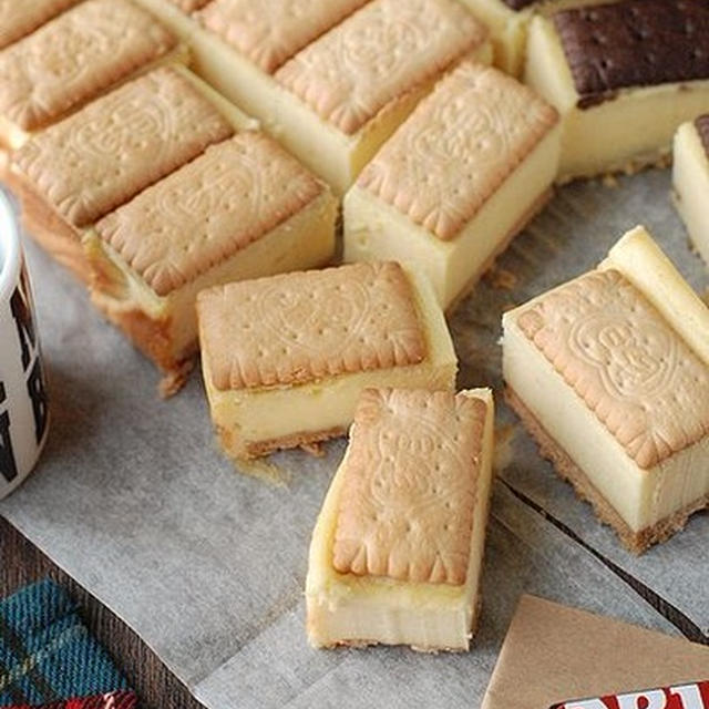 一口サイズが可愛い ビスコで作るチーズケーキサンド By うさぎママさん レシピブログ 料理ブログのレシピ満載