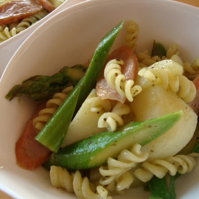 簡単じゃがいもジェノベーゼパスタ