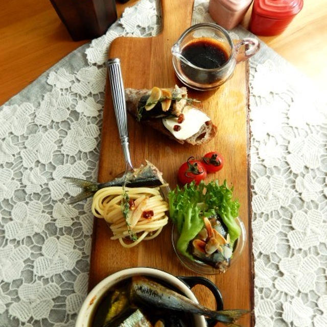 秋刀魚のコンフィ　バルサミコ醤油風味