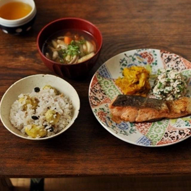 栗ご飯定食