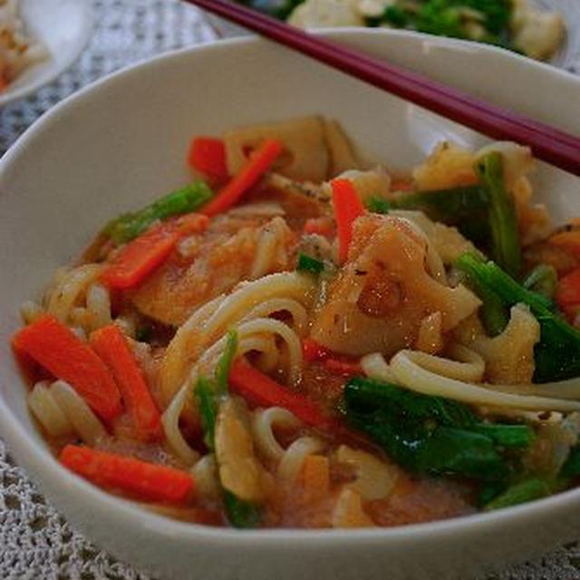 ケチャップ味の☆あんかけうどん