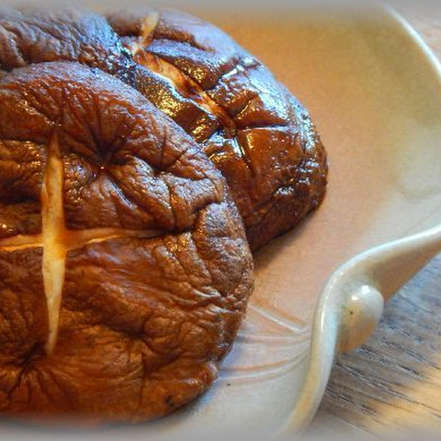 焼きしいたけと麻婆茄子