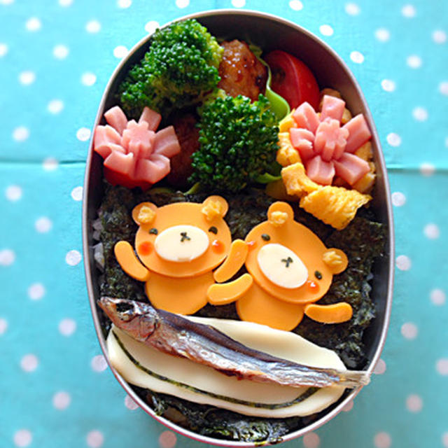 大きい秋刀魚だ！わーい！弁当
