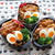 なすポリタン【レシピ】入り♡テリチキのっけ弁当＆バレタイン夕食