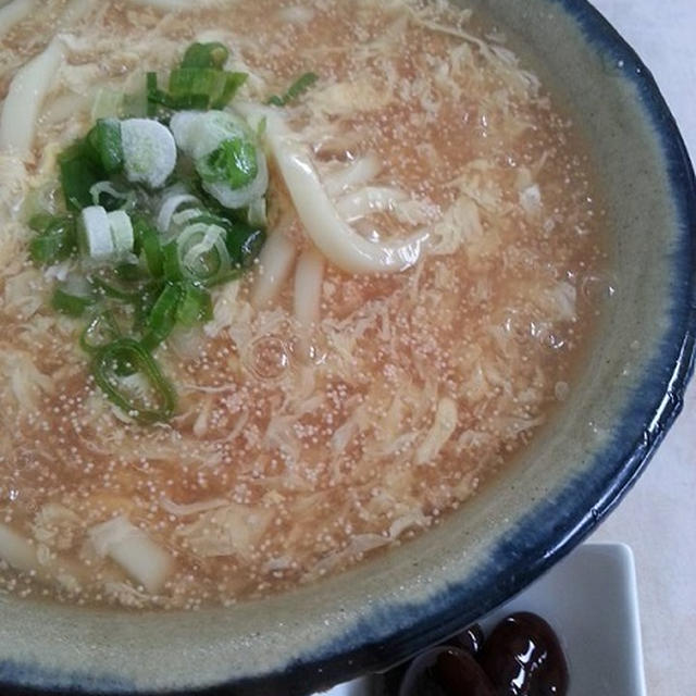 明太子でトロトロうどん