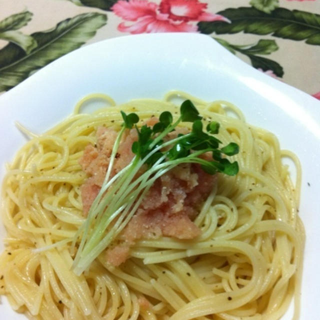 今日は世界パスタデー♪たらこパスタ