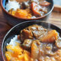 ■畑ランチ【牛すね肉と野菜ゴロゴロのこくまろカレー】我が家の定番カレーです♪