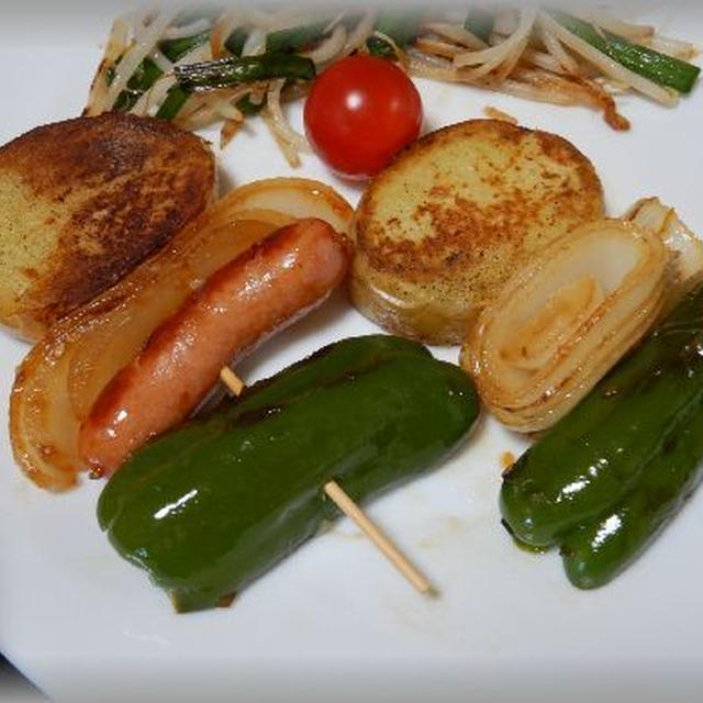 ＢＢＱ風串焼きプレート