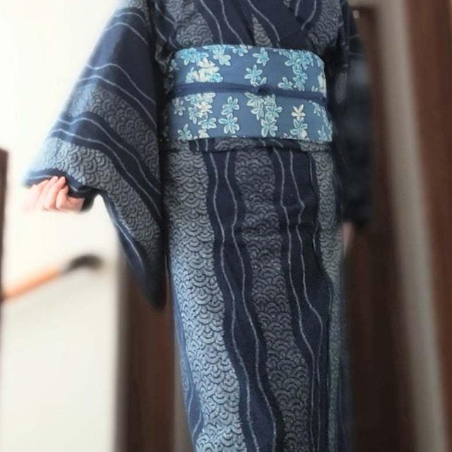 藍染で手織り〜これも頂き物
