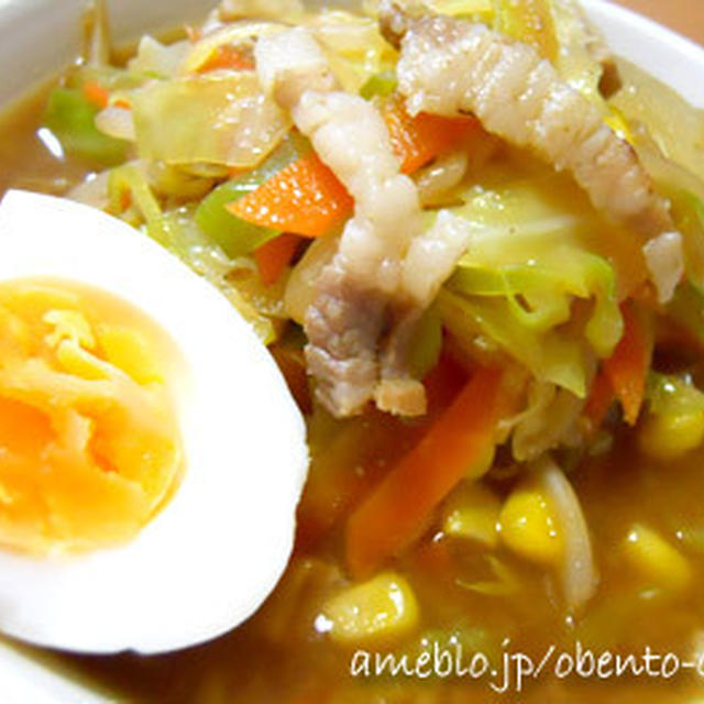 3食入り生ラーメンで野菜たっぷりおうちラーメン♪