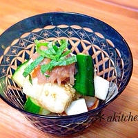 夏にぴったり☆さっぱり 長いもキュウリの梅ポン