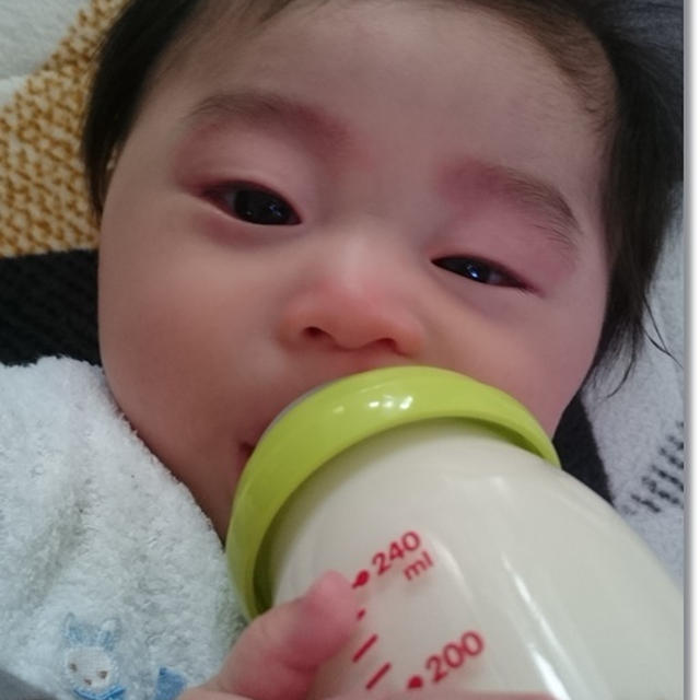 生後３ヶ月：完母☆ミルクを飲ませてみた結果…