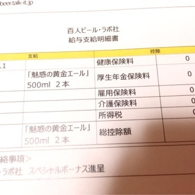 百人ビール　ラボ社　賞与獲得