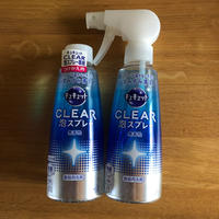 スポンジが届かない汚れに「キュキュットCLEAR泡スプレー」