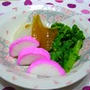 菜の花と新玉ねぎの酢味噌がけ☆   