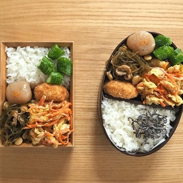 にんじんしりしり弁当、胡麻豆乳鍋