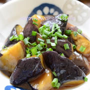 レンジで簡単【甘辛☆とろとろ茄子】３step米粉レシピ