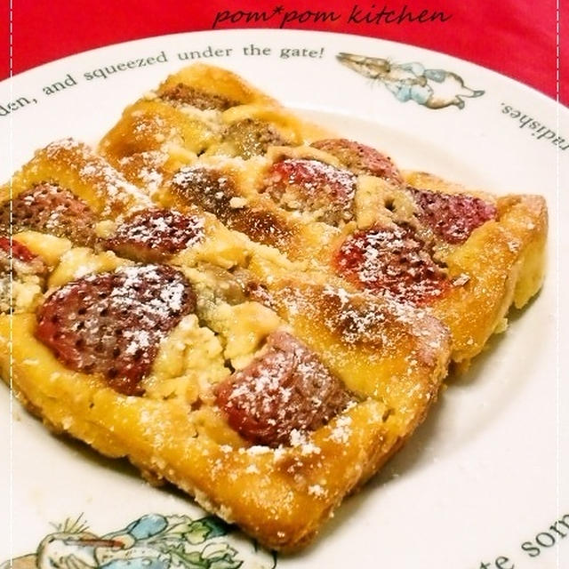 ちょっと失敗～～。ストロベリーチーズケーキ