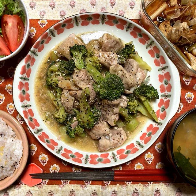 これがほんとの丸洗い！＆鶏とブロッコリーのにんにく鶏ガラしょうゆ