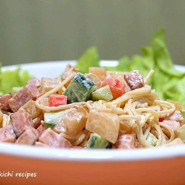 ポテトとベーコンのサラダパスタ＆「家族団欒」