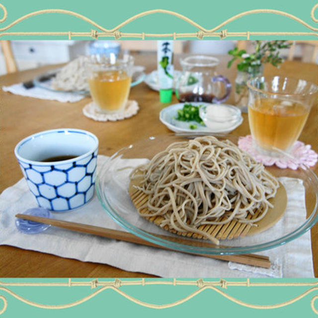 お昼ご飯は”手打ちのおそば”食べました。