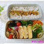 ☆パプリカと豚肉のオイスター炒めのお弁当☆