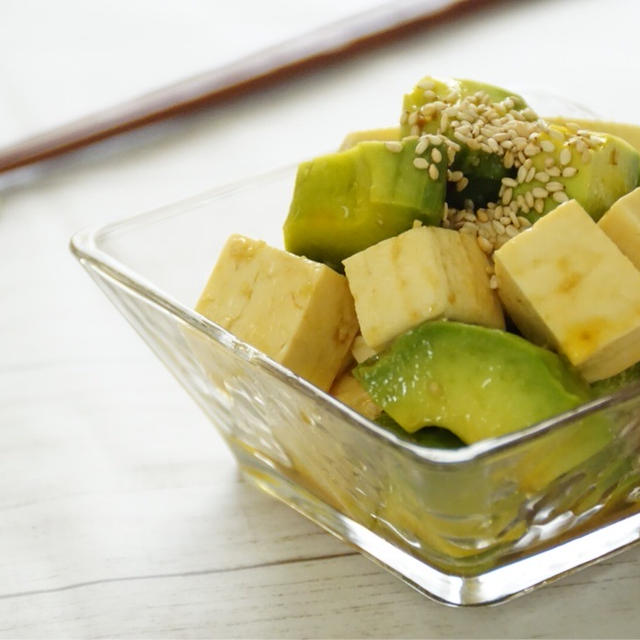 「美LAB.」食べる美容液！？アボカドと豆腐のワサビドレッシング和え