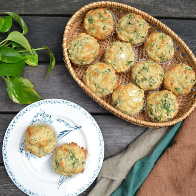 Spinach Cheese Muffins ほうれん草とチーズのマフィン