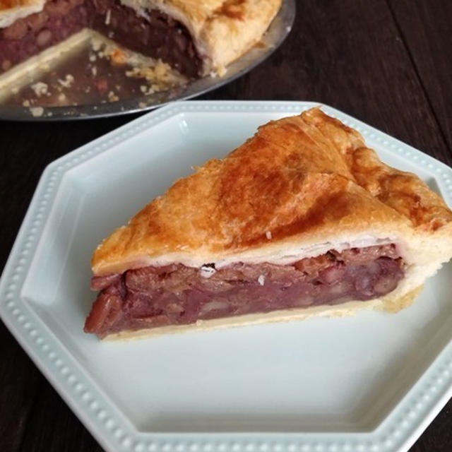 アメリカンチェリー入りのあんこパイを焼いてみた♪