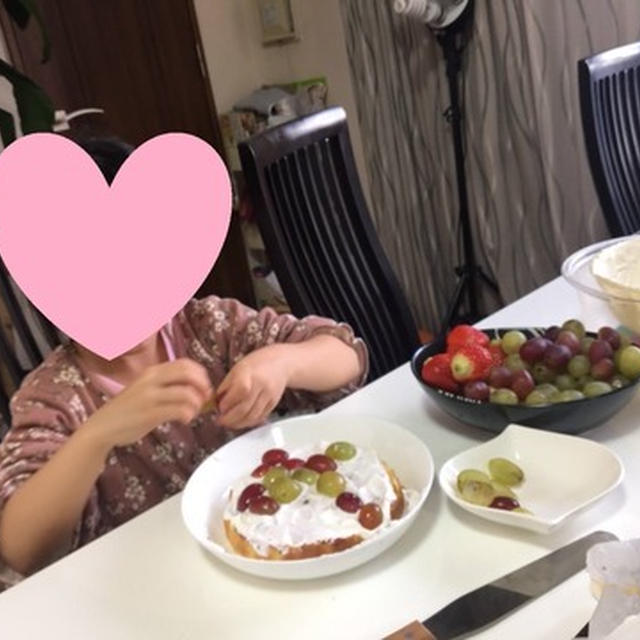 娘　6歳の誕生日を迎える