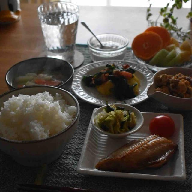 朝ごはん。