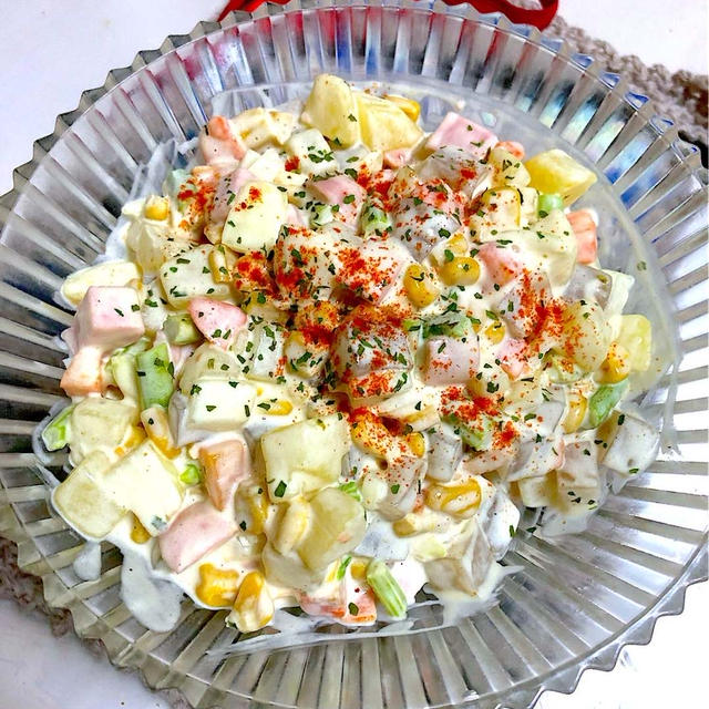 スパイスで！野菜たっぷりゴロゴロサラダ